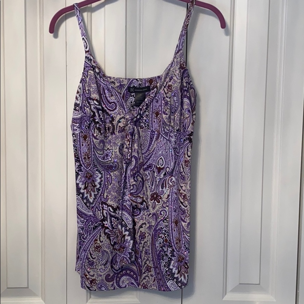 INC Sequined Tank